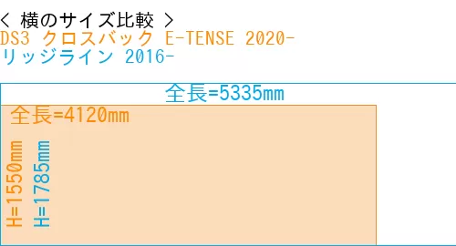 #DS3 クロスバック E-TENSE 2020- + リッジライン 2016-